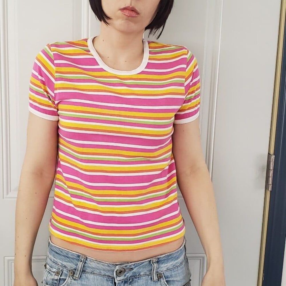 Y2K Striped Tee
